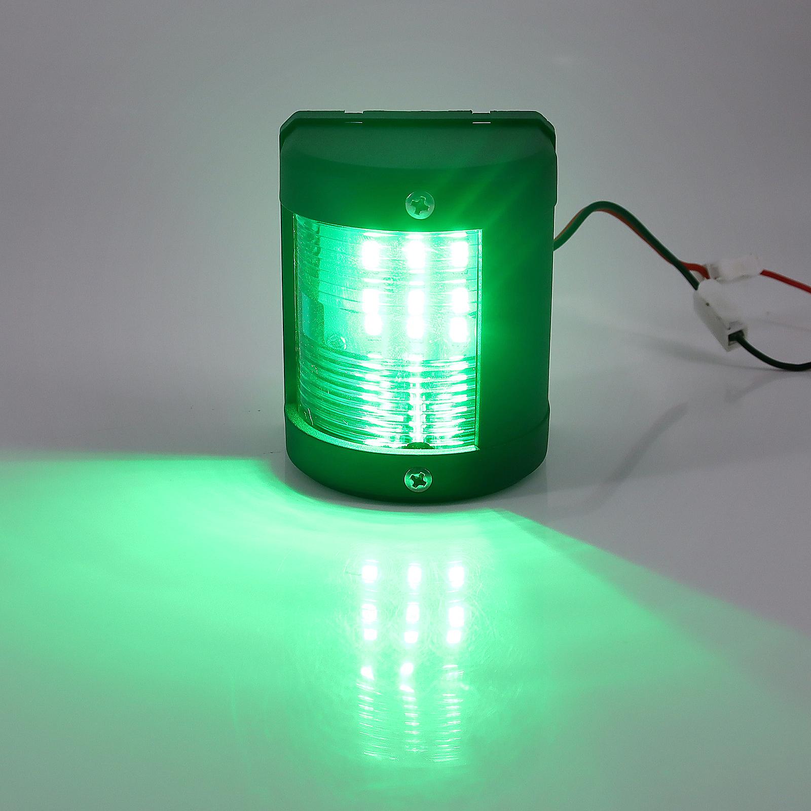 

Boat Marine Sailing Light LED Navigation Signal Light Signal Lamp Red Green White Color Anchor Light for Yacht Marine 12V 1pc Green Light