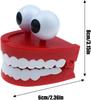 Novelty Chattering Teeth, Interactive Desk Toy, ABS Material, Creative Fun Gag Present, Family Entertainment