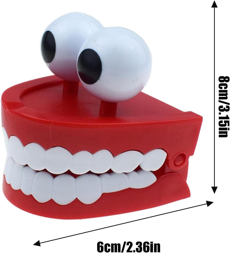 Novelty Chattering Teeth, Interactive Desk Toy, ABS Material, Creative Fun Gag Present, Family Entertainment