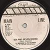 7inch Record U BROWN  JAH BUNNY  REGGAE SCIENT  Six And Seven Books ML2 Main Line 1977 UK Reggae Ska  Dub Used