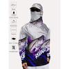 Herren Kapuzen-Fischerjacke mit Maske, atmungsaktive Sportbekleidung, Langarm-Fischeroutfit für Outdoor-Aktivitäten