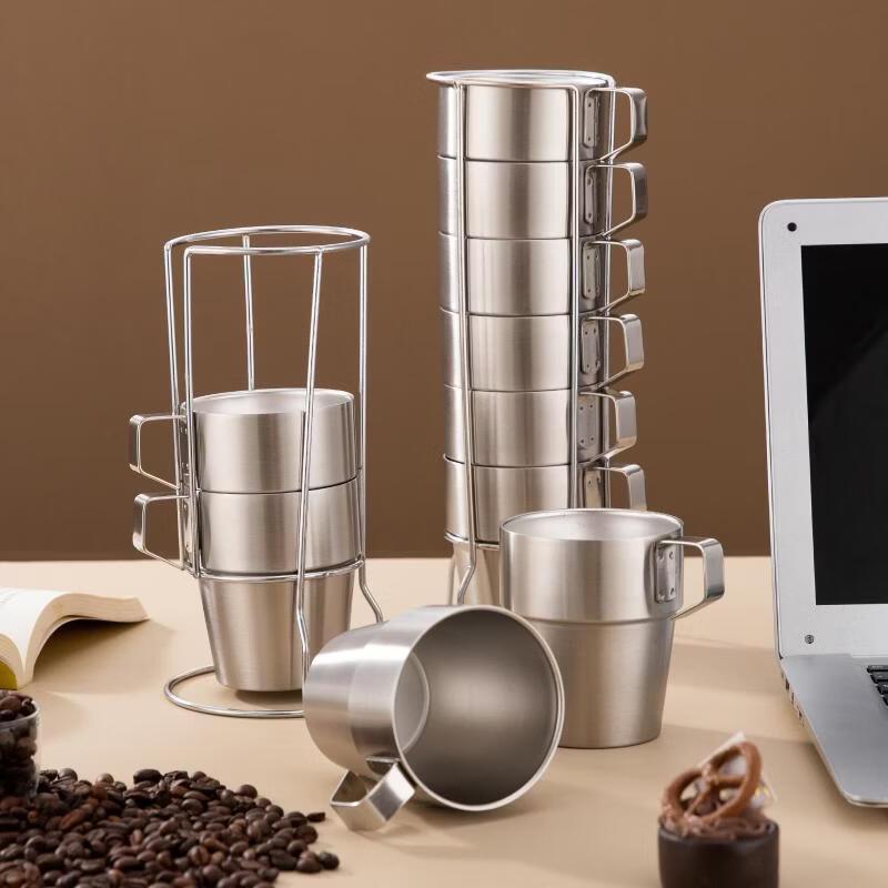 

Shangqi 304 Stainless Steel Double-Layer Cup Set