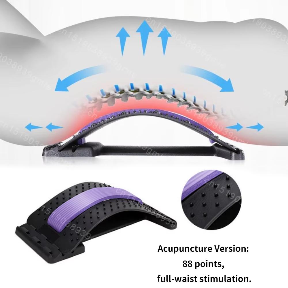 Back Massager Stretcher Magnetic Therapy Lumbar Support For Spine Pain Relief Waist Relaxation Correction Lower Back Traction