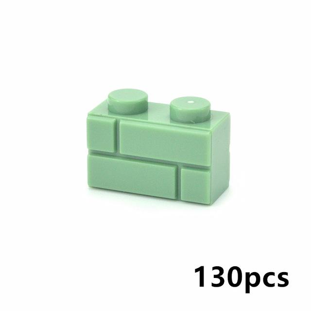 DIY Building Blocks Wall Figures Thicks Bricks 1+2 1x2 1x3 1x4  L Dots Educational Creative Toys 98283 15533 6020 For Children