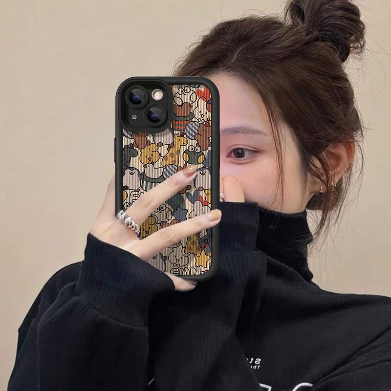 Retro small animals for iPhone17PorMax mobile phone case 14 Apple 13 matte 12/15 high value