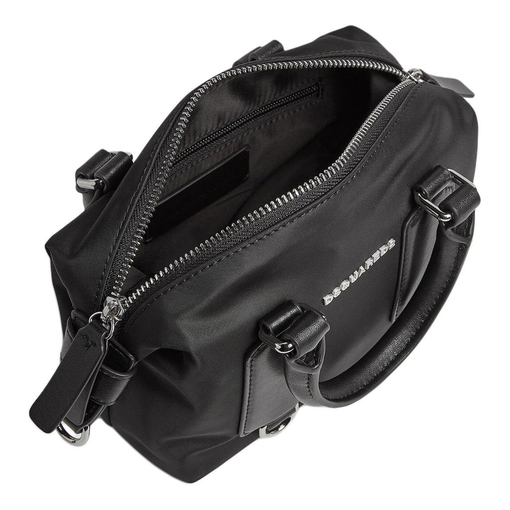 Dsquared2 Letter Logo Zipper Closure Polyester Shoulder Crossbody Handbag Small Women handbag Black HBW0065117000012124