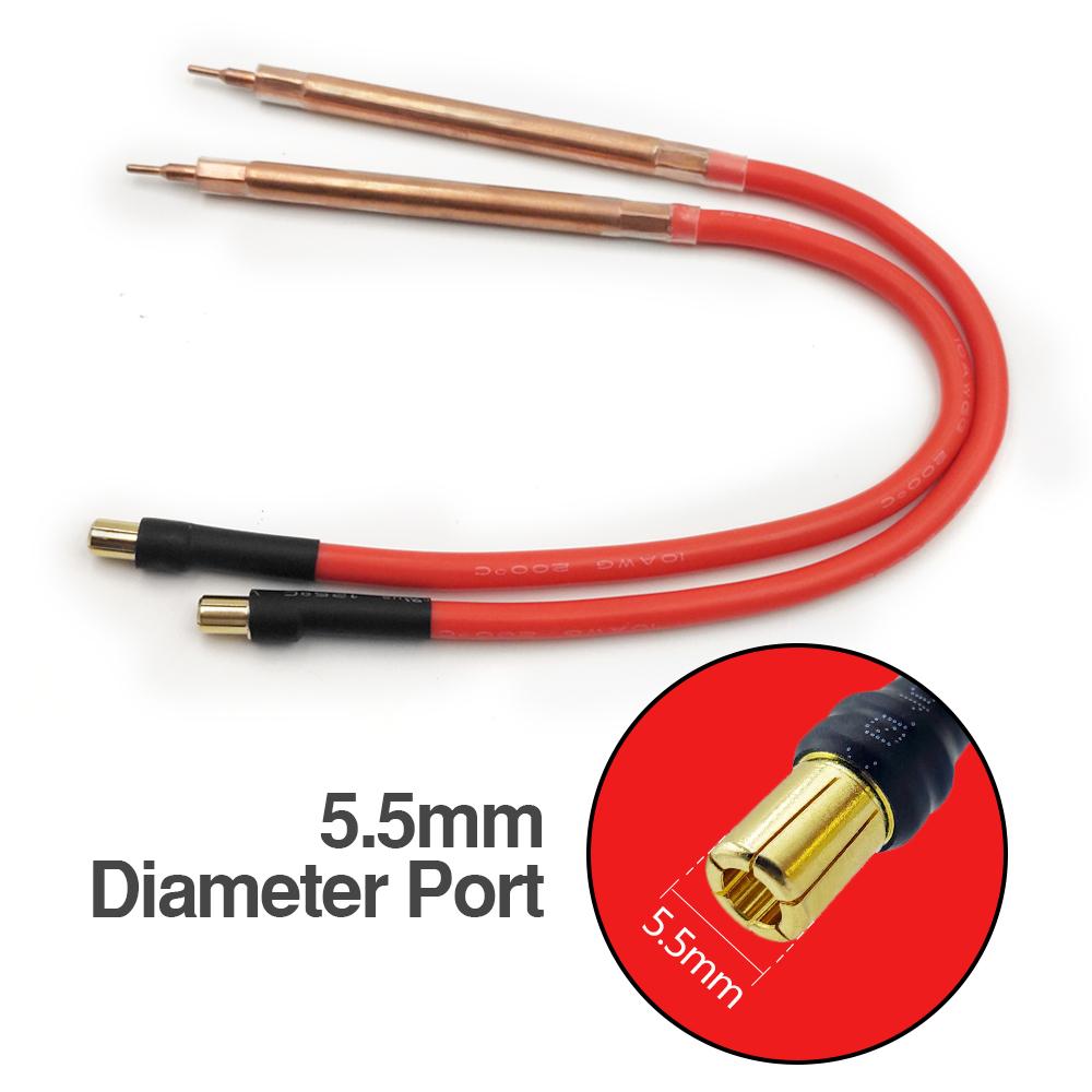 DIY-Punktschweißstift Handheld-Impulsschweißung Reines Kupferkabel Aluminiumoxid-Lötnadel Für Punktschweißmaschine 18650 26650 Batterie