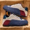 Fashion Autumn Men's Vulcanized Shoes 2025 Flat Bottomed Platform Thick Soled Casual Shoes Fashionable Outdoor Lace Up Sports Shoes