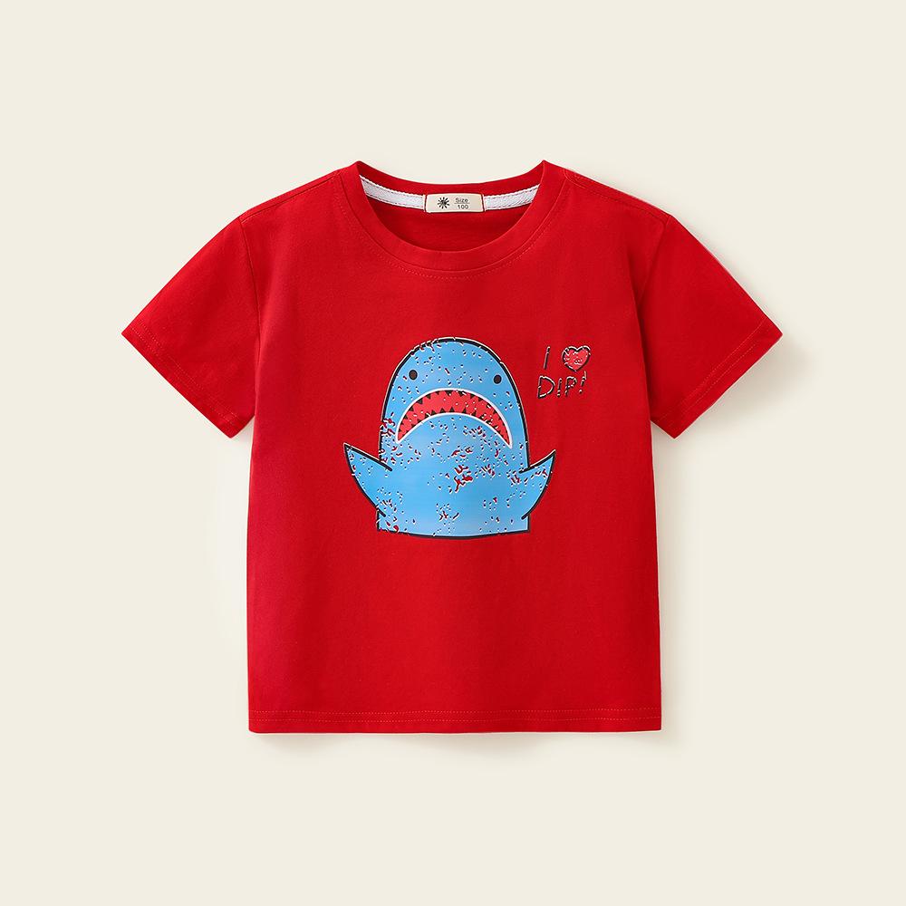 Summer New Children's Clothing Girls' Short-Sleeved Cartoon T-shirt Children's Round Neck Bottoming Shirt Baby's Top Trendy