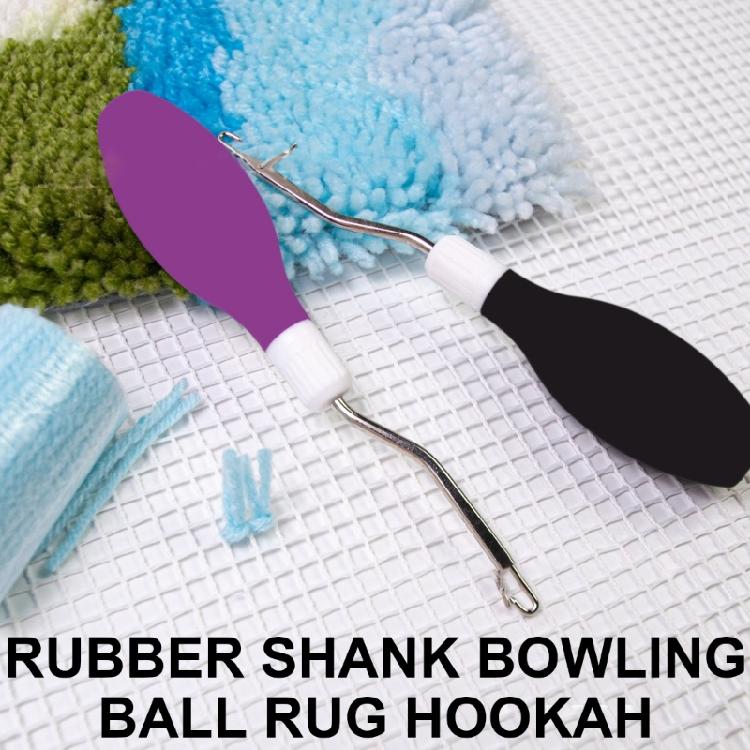 Ohnutý uzamykatelný hák Pletací nástroj na výrobu koberců, Uzamykatelný háček Háčkovací jehla s uzamykáním pro pletený řemeslný projekt