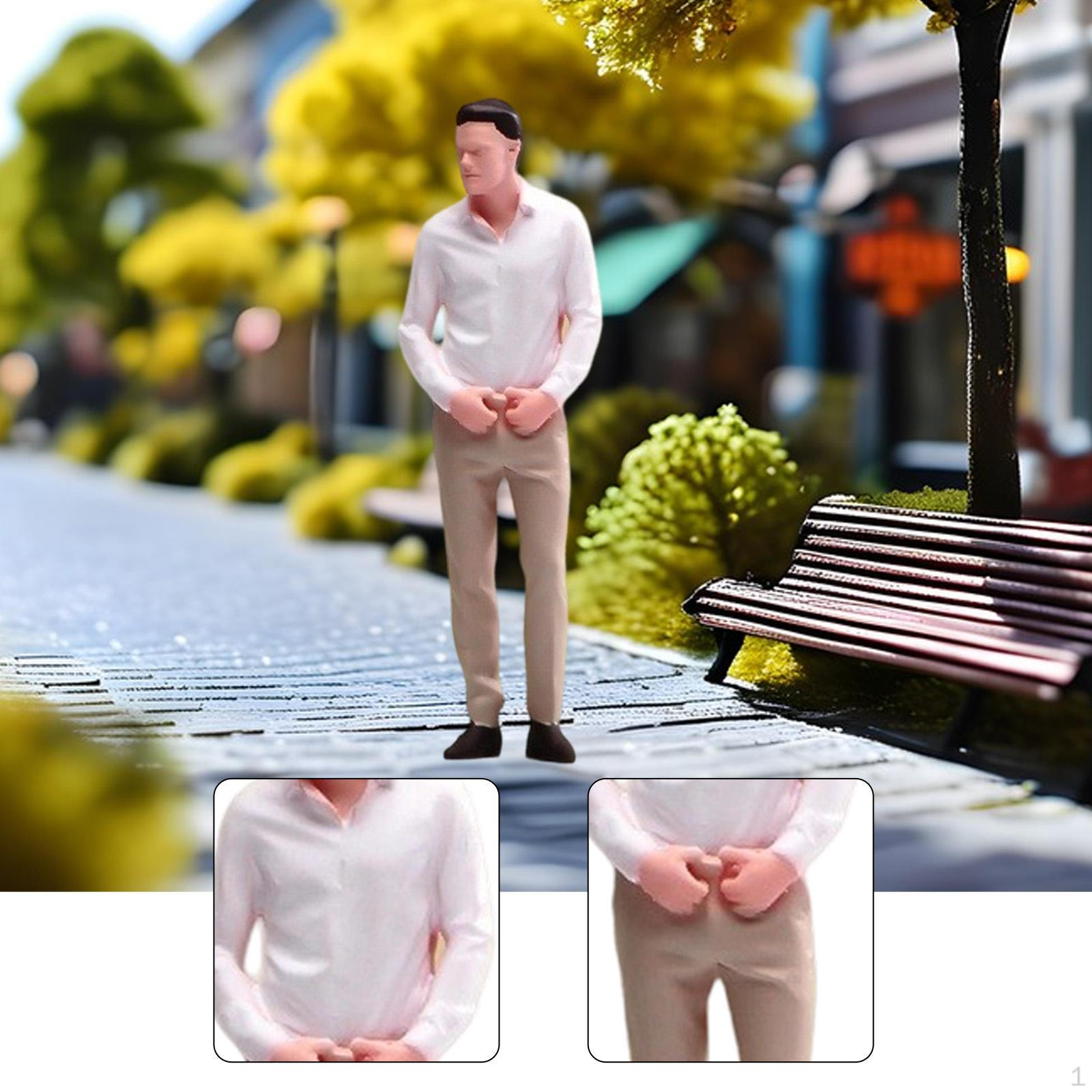 1:64 Модель Костюма Фигурка Бизнесмена Диорамы Крошечные Люди 3D Фигурка Персонажа для Микро