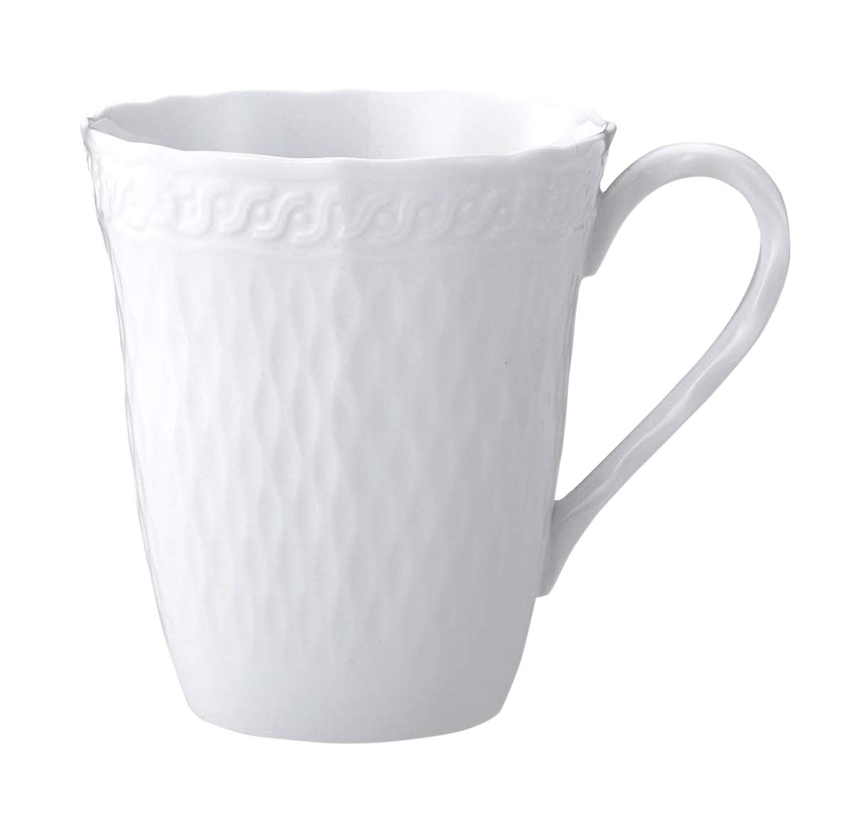 

Noritake Cher Microwave and Dishwasher Fine Porcelain Mug, 420cc, Blanc, Safe, (Premium White), T94857/1655