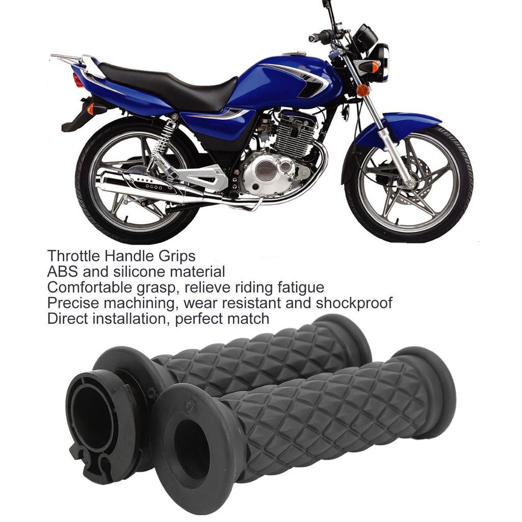 1 Pair 22mm Throttle Handle Grips Comfortable Grasp Fit for Scooter GY6 50 80 125c 150