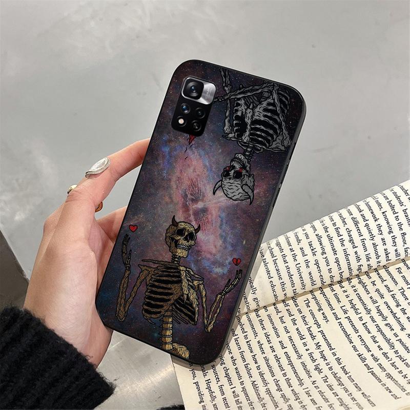 Skeleton Art Phone Case For Xiaomi Redmi note 14 Pro 14 13 12 11 10 Pro 14S 12S 11S Redmi 14C 13C 10