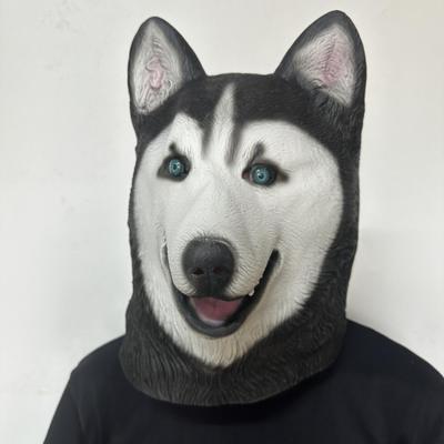Dog Costume Mask Head Mask, Novel Halloween Costume, Party Latex Animal for