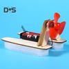 1 Set DIY Wind Powered Boat Model Kit Handmade Wooden Puzzle Hovership Building Crafts Kids STEM Educational Physics Science Experiment Toy