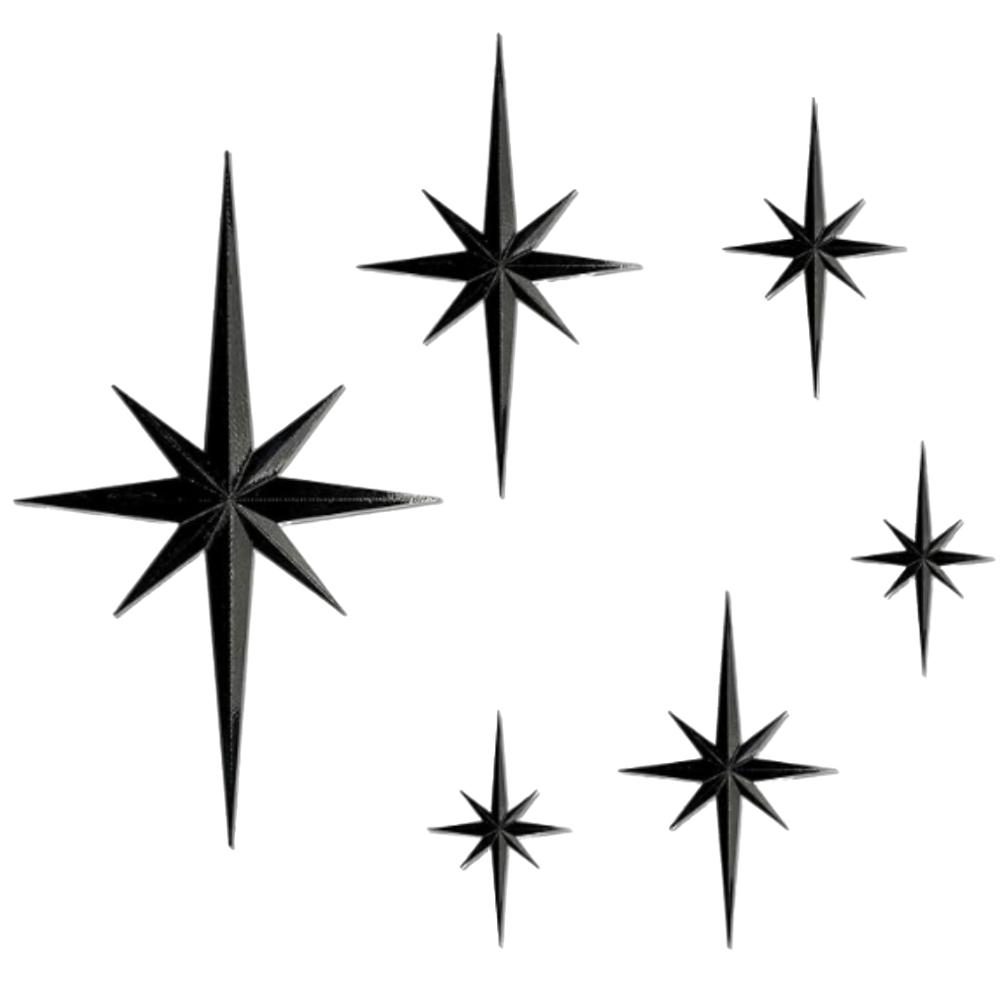

Retro Star Sculpture Modern Home Decor Living Room Decor Easy Installation Wall Sculptures Artistic Display Stylish Presentation