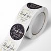 500Paste/Volume Marble Texture Thank You Stickers for Sealing Packaging Decoration Adhesive Labels Sealing Stickers