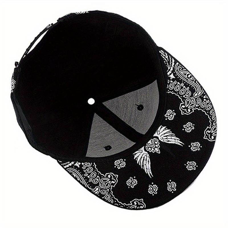 2pcs Men's Baseball Cap Necklace Set Cross Embroidery Flat Brimmed Cap Korean Hat Book Necklace Pendant Necklace Fashion Casual Hip-hop Cap