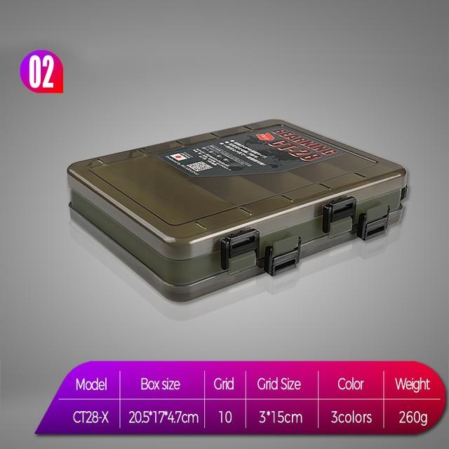 

Профессиональная рыболовная приманка Bearking, коробка для снастей, двухсторонние крючки для рыболовной приманки, снасти Small-grey