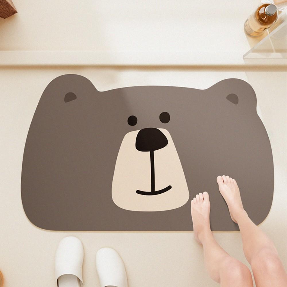 Cartoon Bathroom Entryway Anti Slip Absorbent Rug Non Slip Wear Resistant Water Absorbing Quick Drying Mat Home Decor