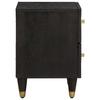 Nightstand Black 40 x 33 x 46 cm Solid Mango Wood