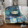 75Th Birthday Celebration Blanket Personalized Name Soft Warm And Versatile For Sofa Bed Office And Travel Machine Washable Comfortable In All Seasons