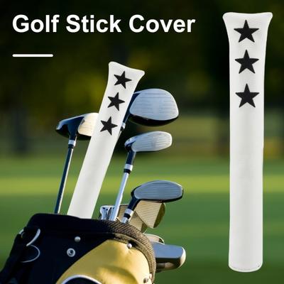 Golf Alignment Stick Cover Faux Leather Waterproof Golf Club Protector Case Holder for Alignment Sticks