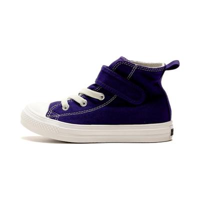 All Star Light V-1 Hi High Top Canvas Shoes Baby Sneakers Purple White 37302250