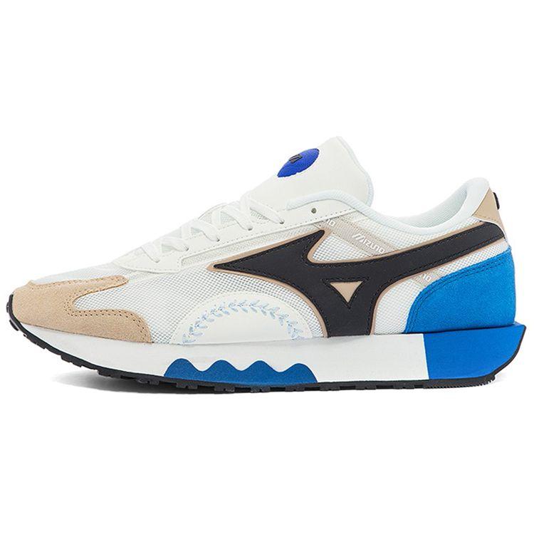 Mizuno Base Baseball Retro Low-Top Training Shoes Unisex Sneakers White Blue Brown D1GH220505