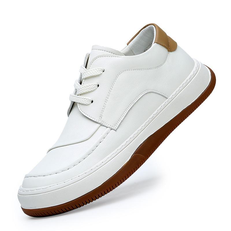 Men's board shoes men's shoes spring crooked head casual mango shoes breathable sports versatile platform white shoes tide