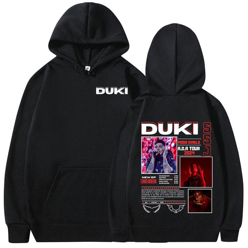 Duki Hip-hop Singer Rock Rap Classic Men Plus-size Sports Hoodie Street Harajuku Fashion Autumn Winter Long-sleeve Sweatshirt