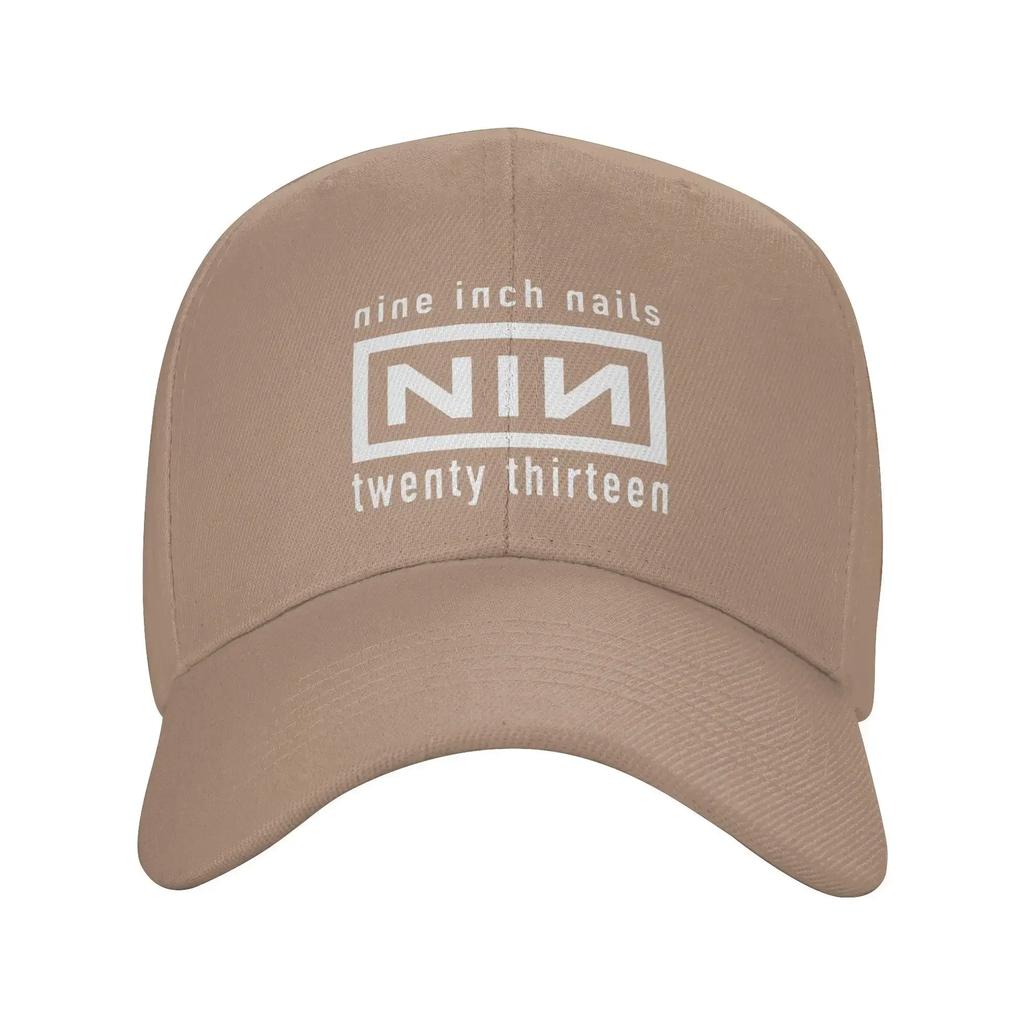 Men WomenNIN Logo Band Hat Fashion Snapback Cap Adjustable Casual Headwear
