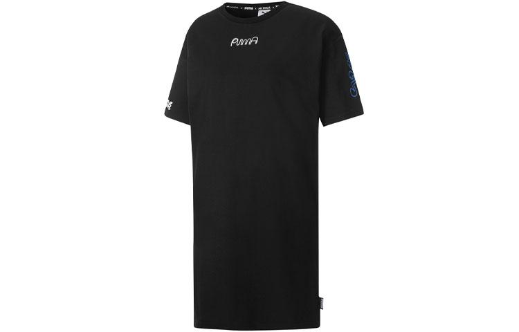 PUMA ESS Short Sleeved Dress Women s Black 530656-01 S
