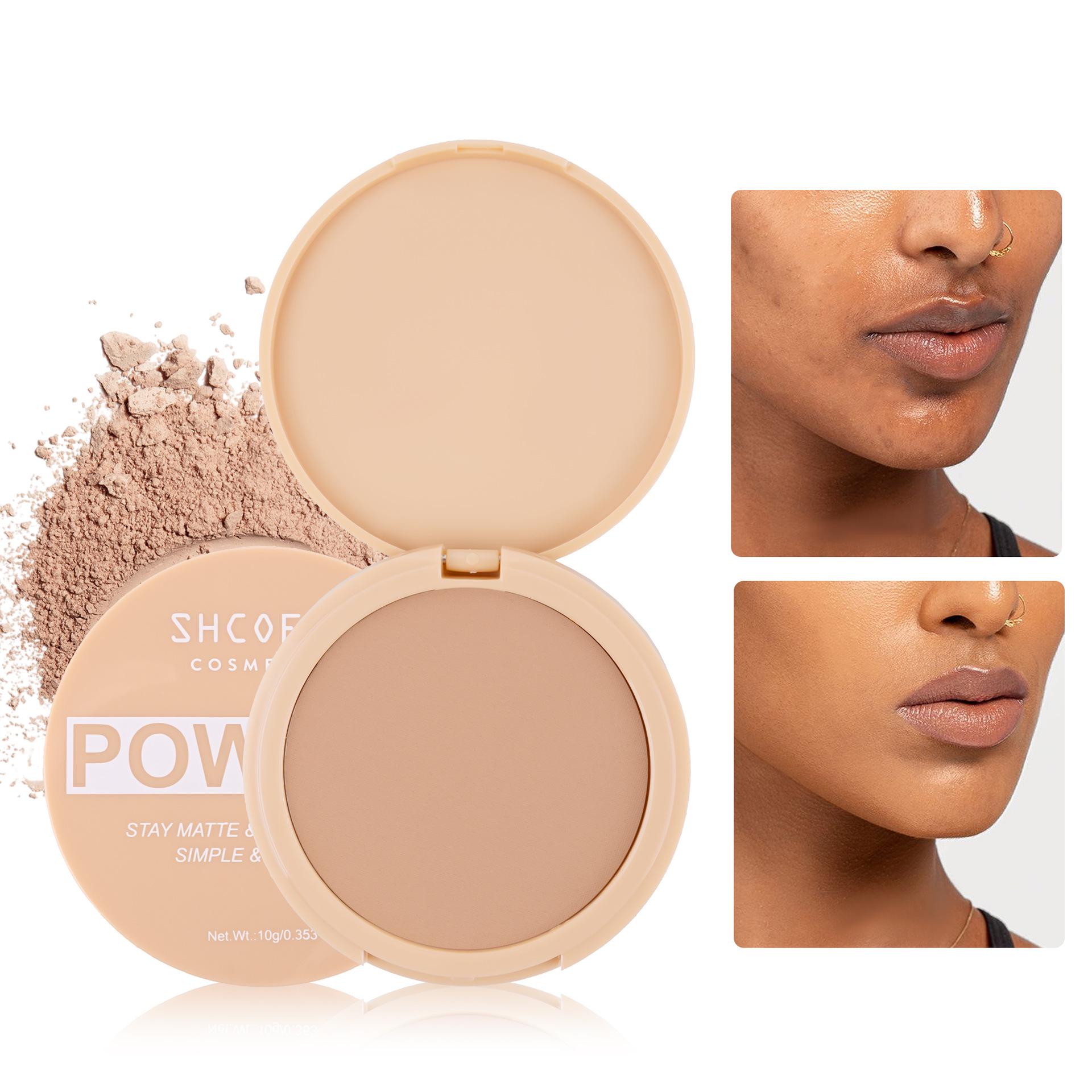 

SHCOETY Matte Waterproof Contour Powder - Natural Nude, Long-Lasting Oil Control Concealer for Women