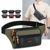 Men’s Waterproof Waist Bag Large Capacity Crossbody Chest Bag Multi Pocket Belt Bag Casual Travel Sports Fanny Pack