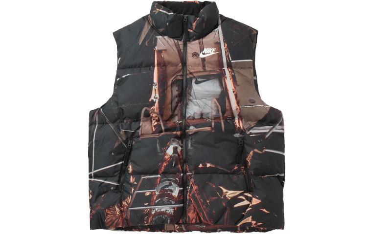 Nike Down Vests Men s Black Stand Collar Moderate Other DD8273-010 M