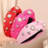 Vintage Hair Bands Fashion Pearls Girls Hairband Headband Ladies Wide Top Knot Heart Valentine's Day Party Hair Accessories