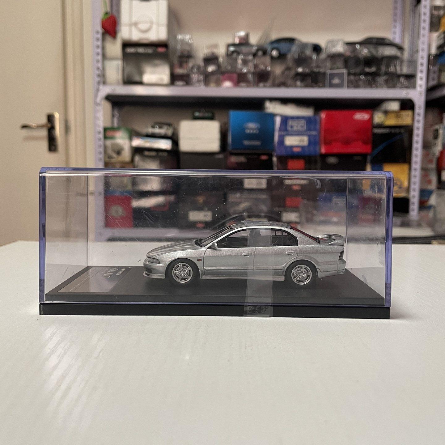 

Hi Story 1:43 Scale Resin Silvery Mitsubishi GALANT VR-4 Toys Cars Model Classics Nostalgia Adult Gifts Souvenir Static Display