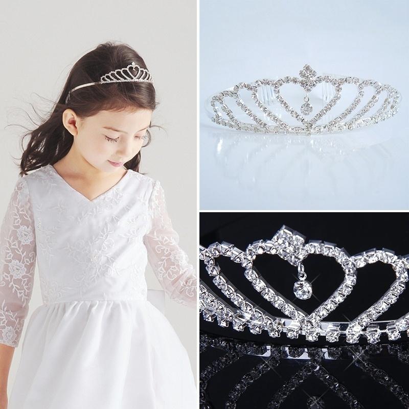 

Корона Стильная Стразы Принцесса Головная Повязка Диадема Свадебная Заколка для Невесты