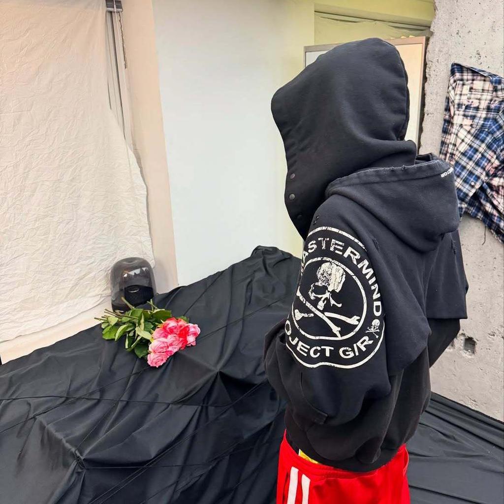 GRALIZ PROJECT G/R 25SS Vintage Totenkopf Patchwork Abgenutzte Jacke