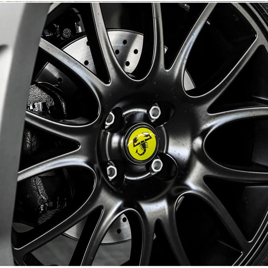 4 szt. 56 mm Emblemat Środkowy Naklejki na Kołpaki Kół Samochodowych Dla Abarth 500 Punto Stilo Palio Bravo Doblo Aegea Strada