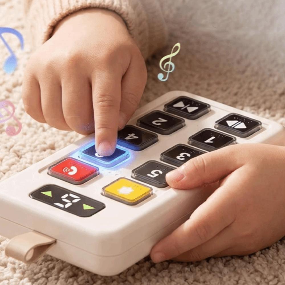 Educational Button Button Sensory Board with Light Sound Elevator Activity Panel Toy Indoor Play