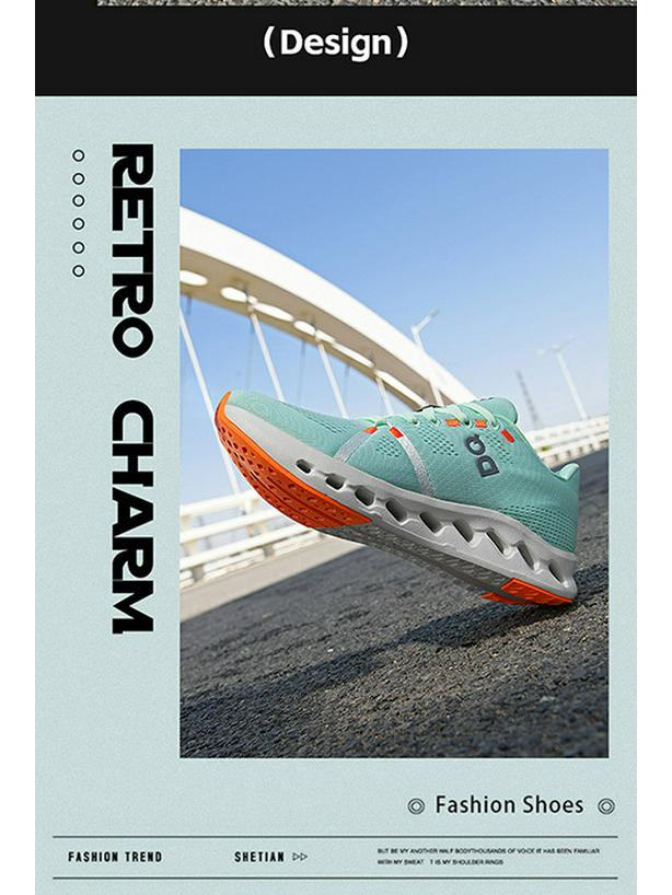 Lätta, andningsbara mesh-löparskor för män - Dämpade, bekväma, låga sneakers för utomhusbruk