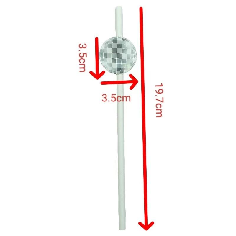 Disposable Paper Straws For Weddings And Parties With Degradable Material For Cake And Cocktail Decor