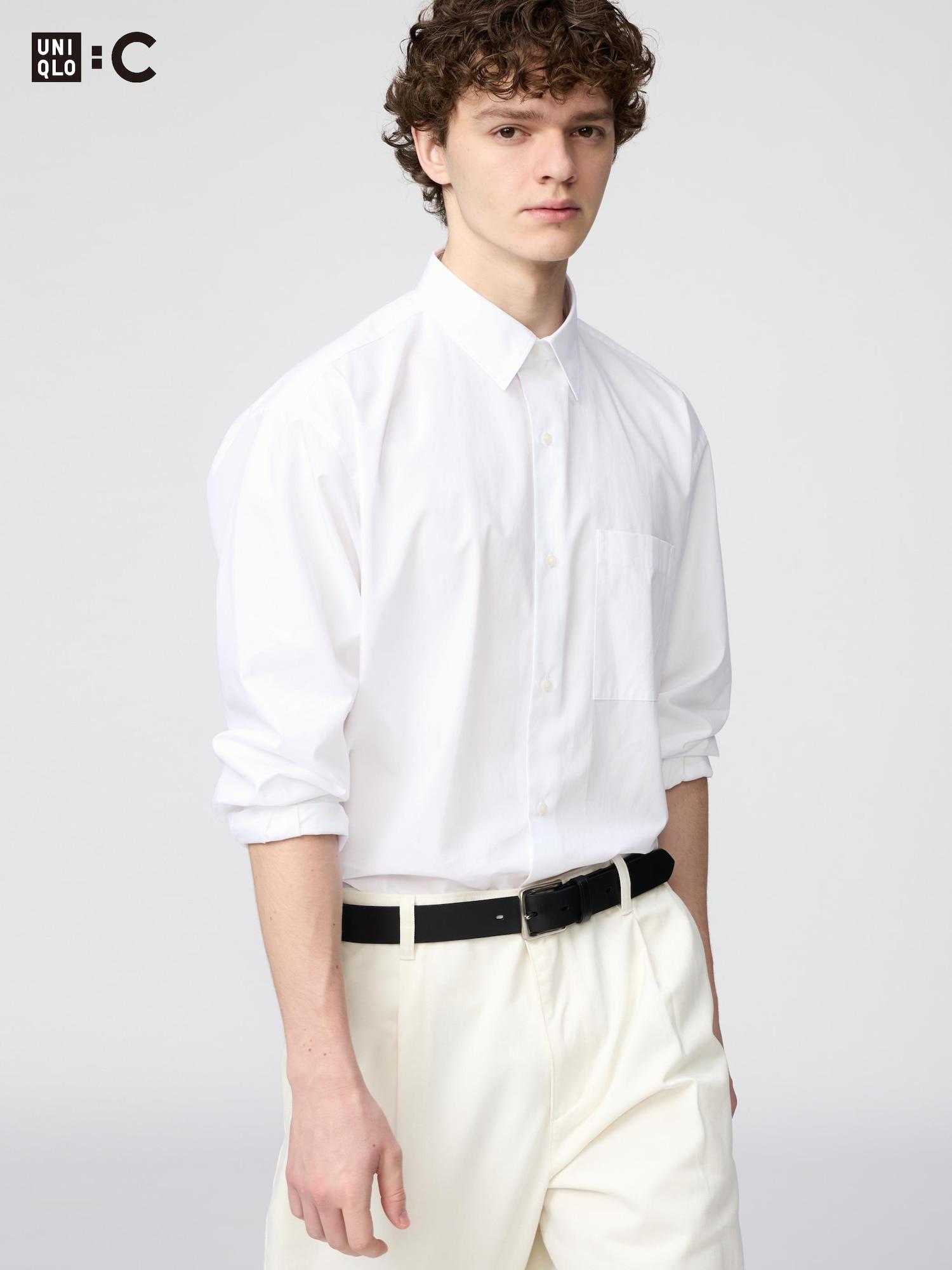 

Uniqlo Япония Широкая оверсайз рубашка 00 WHITE/XS