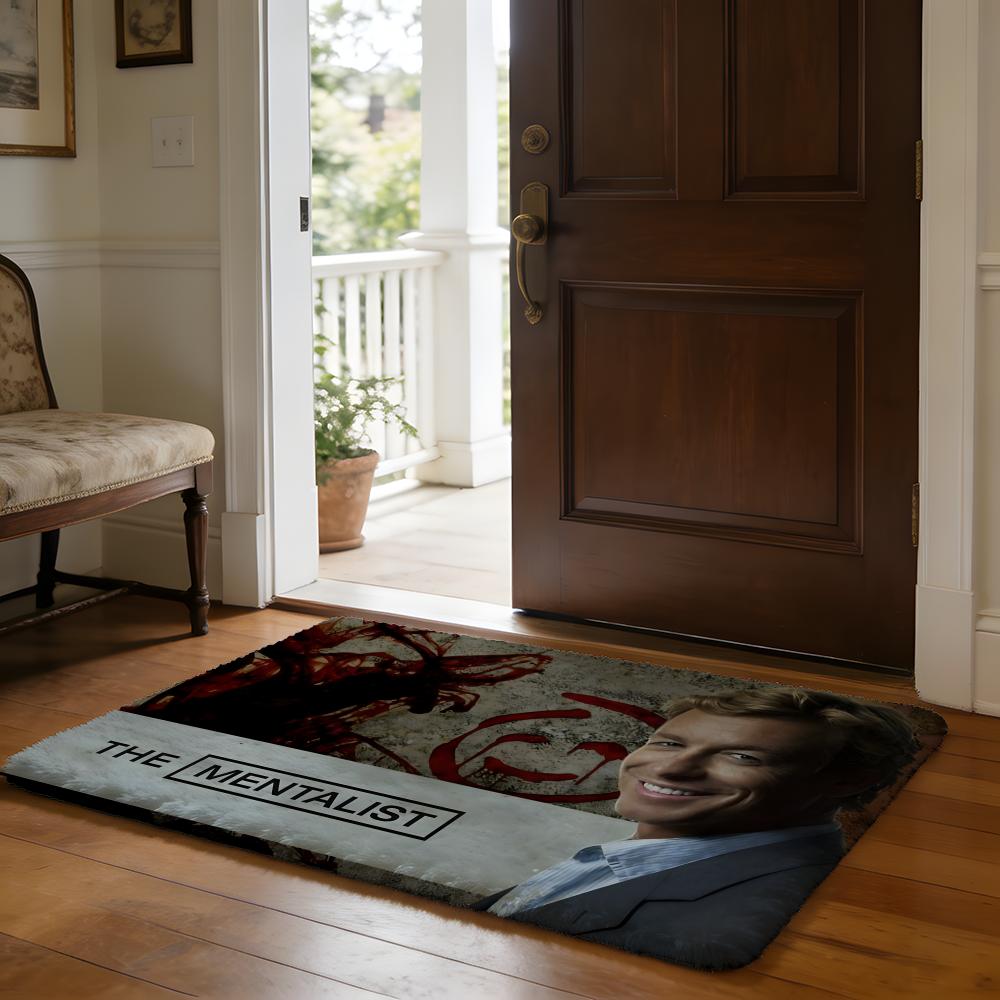 TV The MMentalist Floor Mat Soft Flannel Absorbent Mat Non-Slip Rug Home Bedroom Bathroom