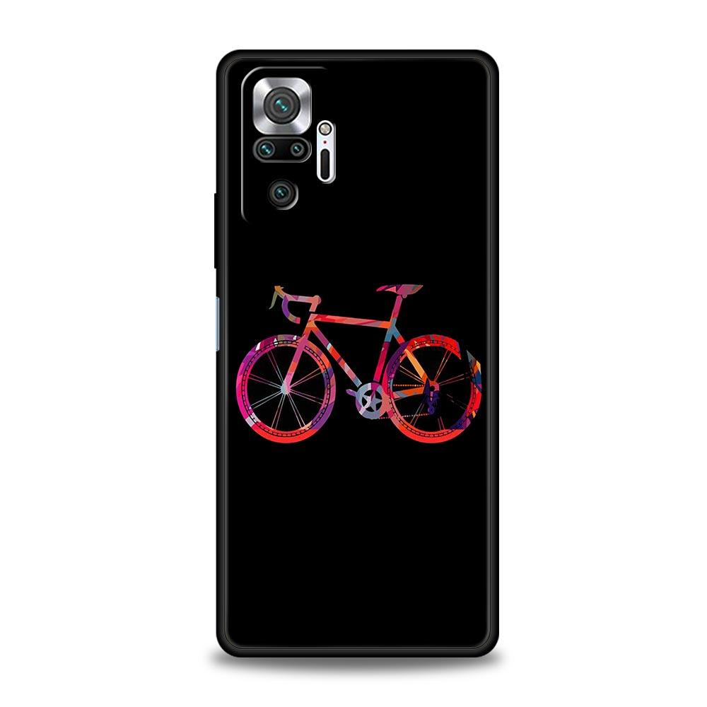 Mountain Bike Cycling Art Phone Case For Xiaomi Redmi Note 13 12 5G 11 10 Pro Plus 4G 9S 9 8 7 9T 13C 12C 10C 9C 9A Soft Cover