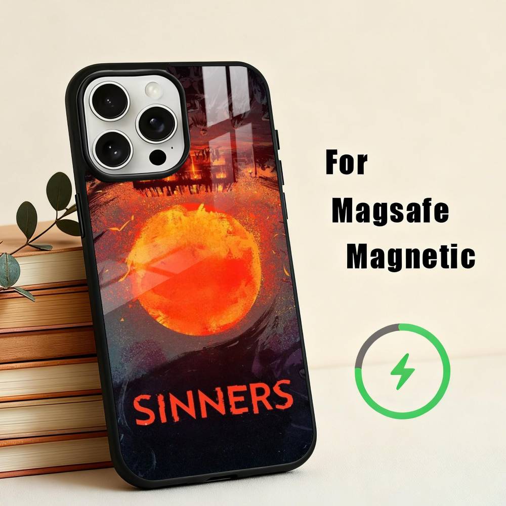 S-Sinners M-Movie-E W-Wallpaper Phone Case For iPhone 17,16,15,14,13,12,Plus,Pro,Max for Magsafe Magnetic Wireless Charging