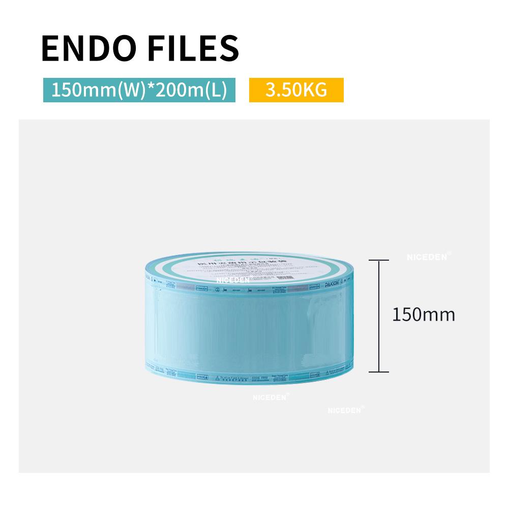 Niceden 14 Inches Hot Selling Medical Devices Packaging Pouch Dental Steam Eto Autoclave Heat Sealing Sterilization Flat Rolls Reel